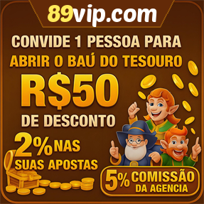89vip.com Indique amigos para receber um bônus